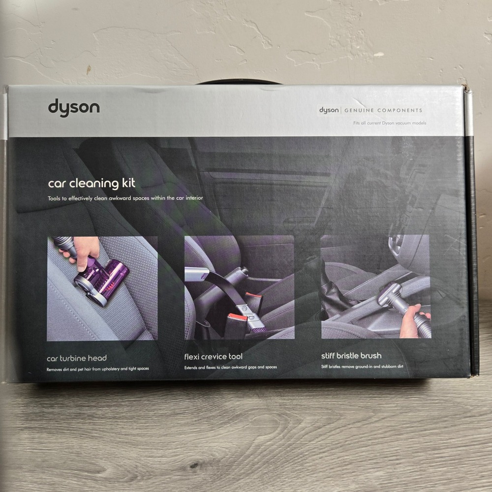 Dyson Purple Car Cleaning Kit OS Genuine Components Turbine Tool Set Detailing